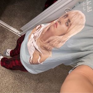 Oversized Happier Than Ever Blue Billie Eilish Shirt